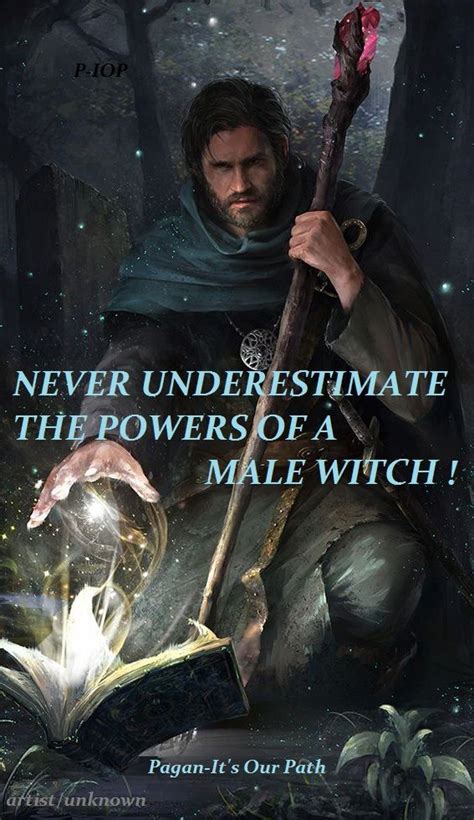 What is the male counterpart of a witch